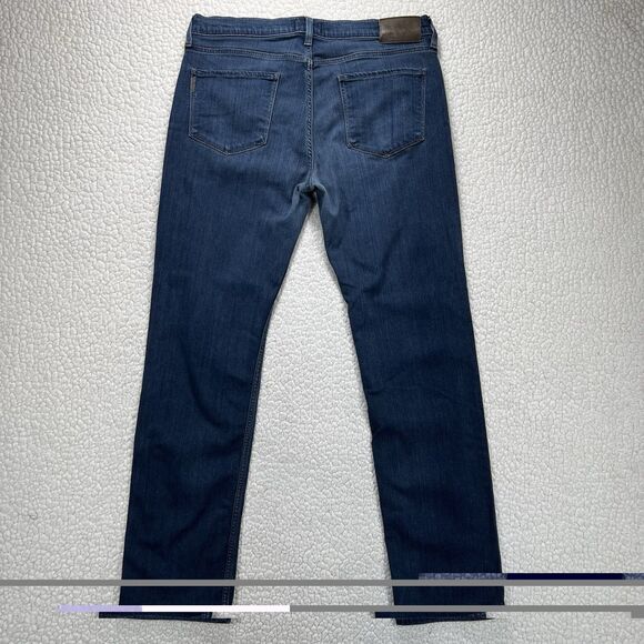 Paige Jeans Men’s 34x32 Dark Blue Slim Straight Classic Fit Soft Stretch Denim - Picture 3 of 14